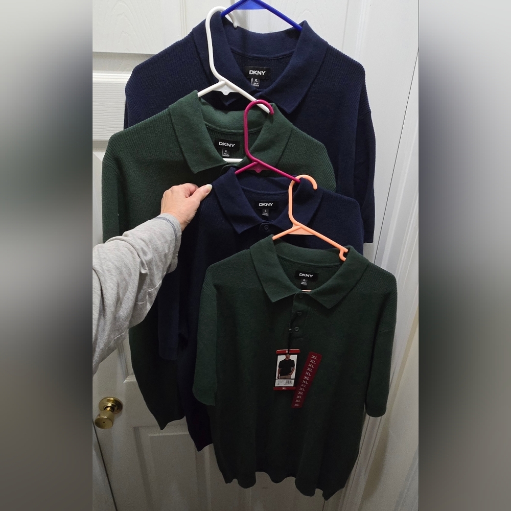 DKNY Men's Sweater, L or XL, Green Or Blue, Price Is For 1